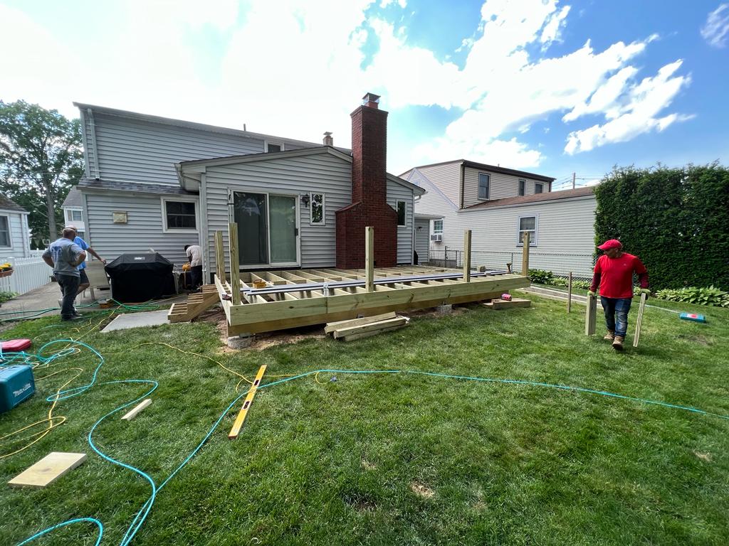 Waterfront Deck Build project photo 1